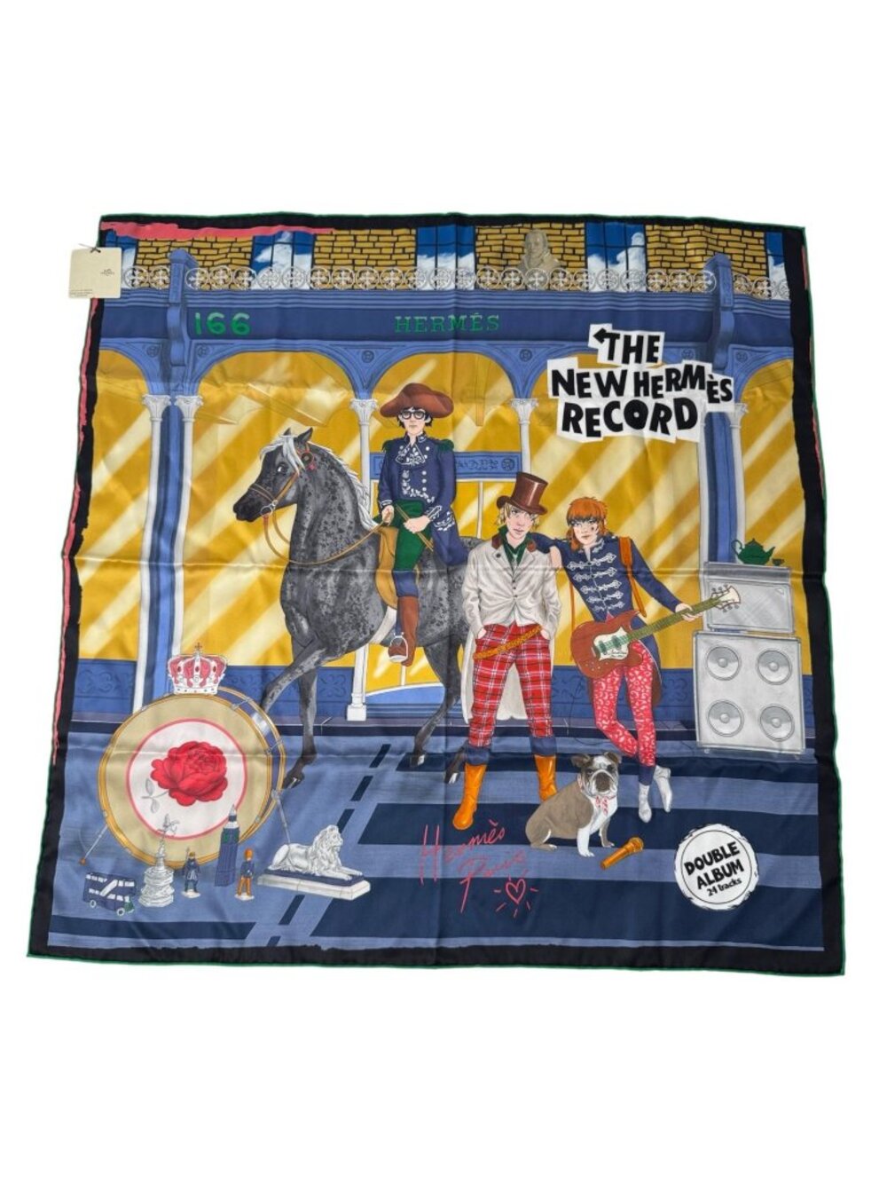 Hermes Carre 70 Silk Scarf New Herme Code Horse